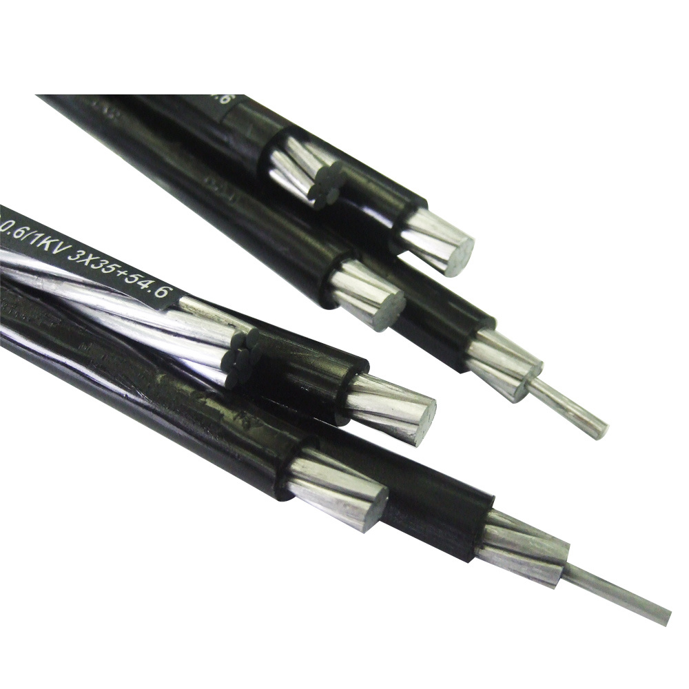 3X25+54.6+1X16 Cable Aéreo XLPE PVC Cable Eléctrico Cable ABC 0.6/1kv Cable