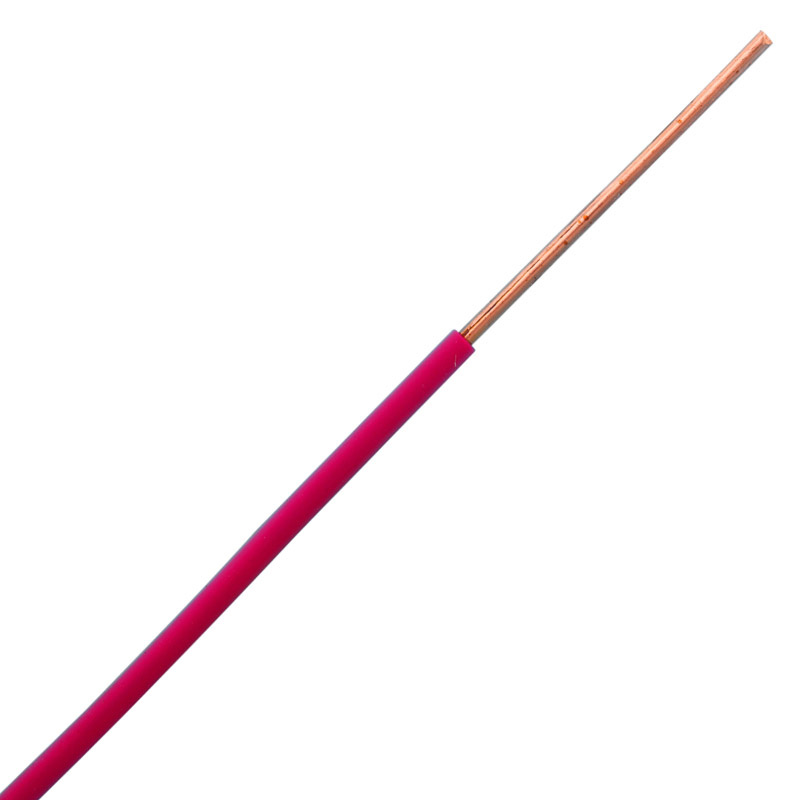 Fio elétrico THHN com condutor de cobre isolado em PVC e jaqueta de nylon