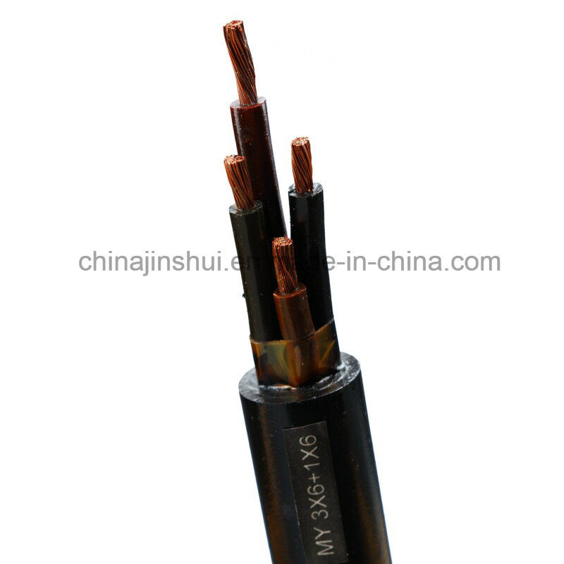 Cable de goma con aislamiento de PVC y conductor de cobre
