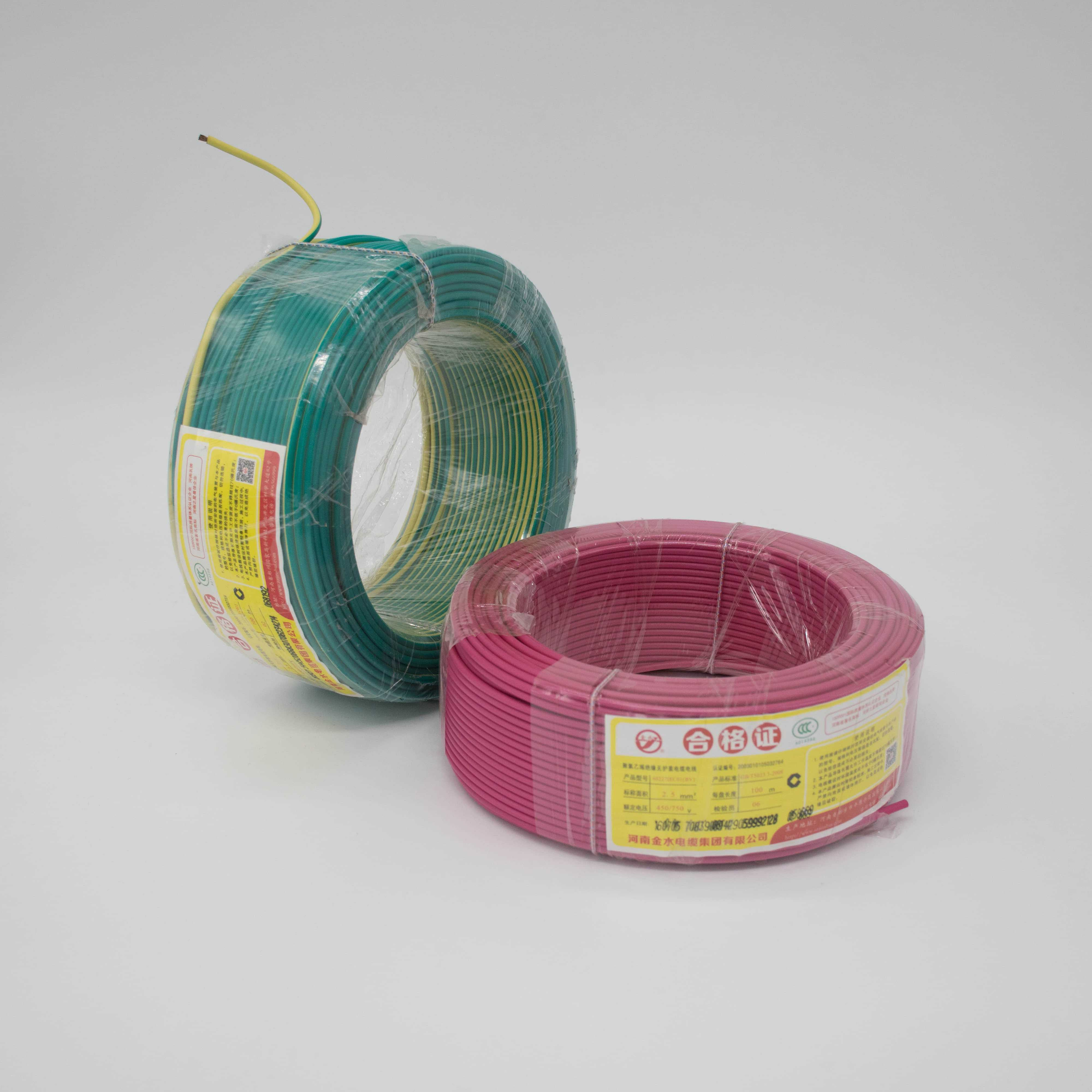 PVC Insulated Non-Sheathed Electrical Wire and Cables