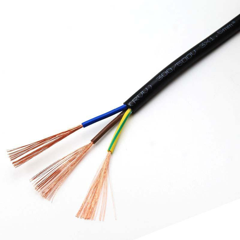 300/500V H05VV-F Power Cable 3G1.5 3 X 1.5mm 3G2.5 3 X 2.5mm