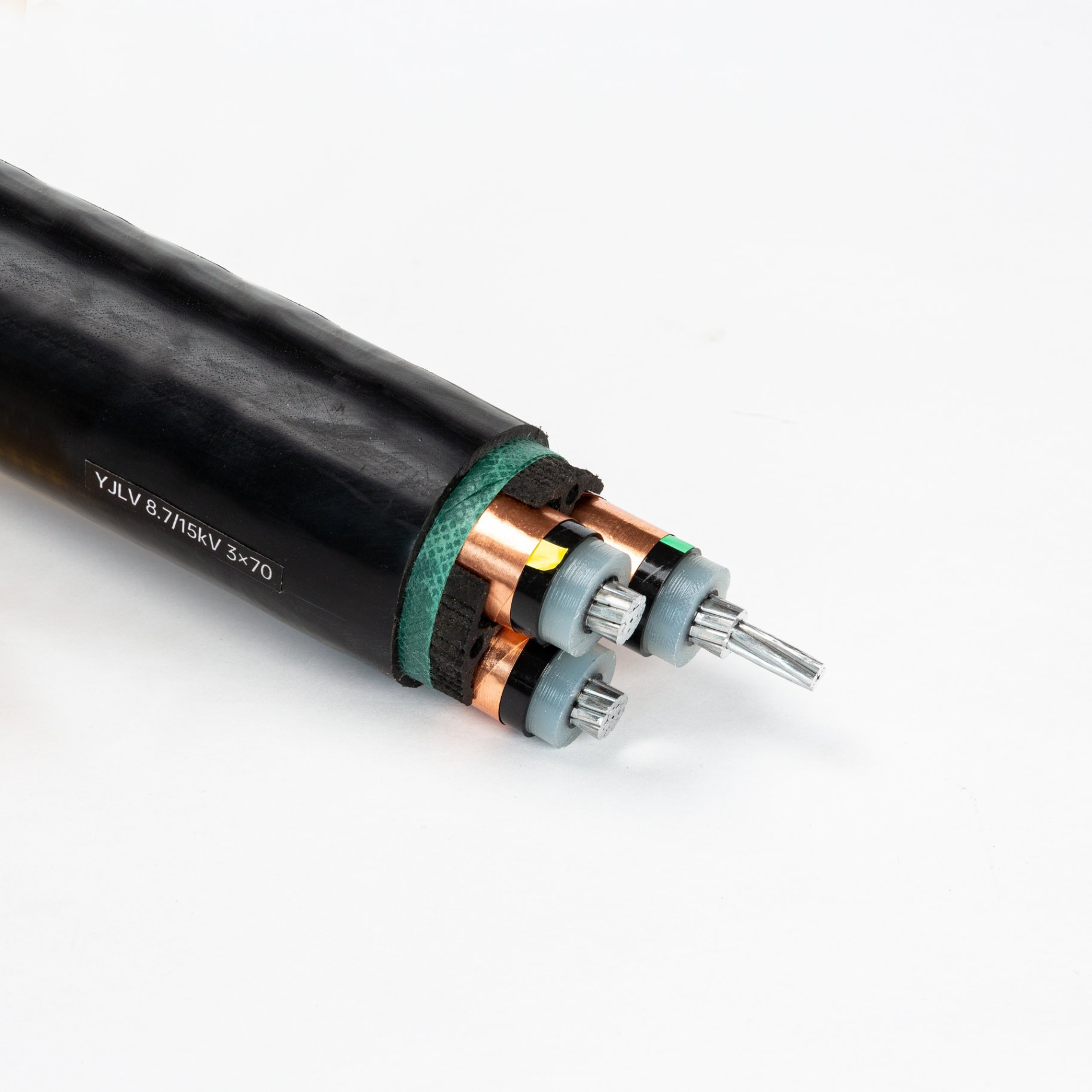 4*25mm2 25mm2 Cabo de Potência Elétrico Isolado em XLPE de Média Tensão