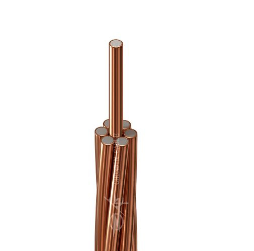 Bare Conductor CCS-Copper Clad Steel Strand Cable Overhead