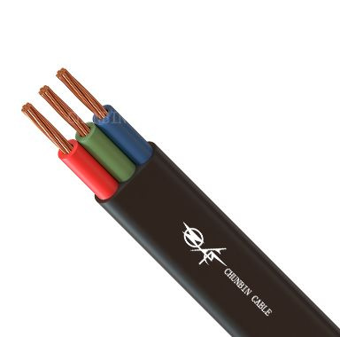 Construcción 600volts Casa Cables Eléctricos Cable Plano en China