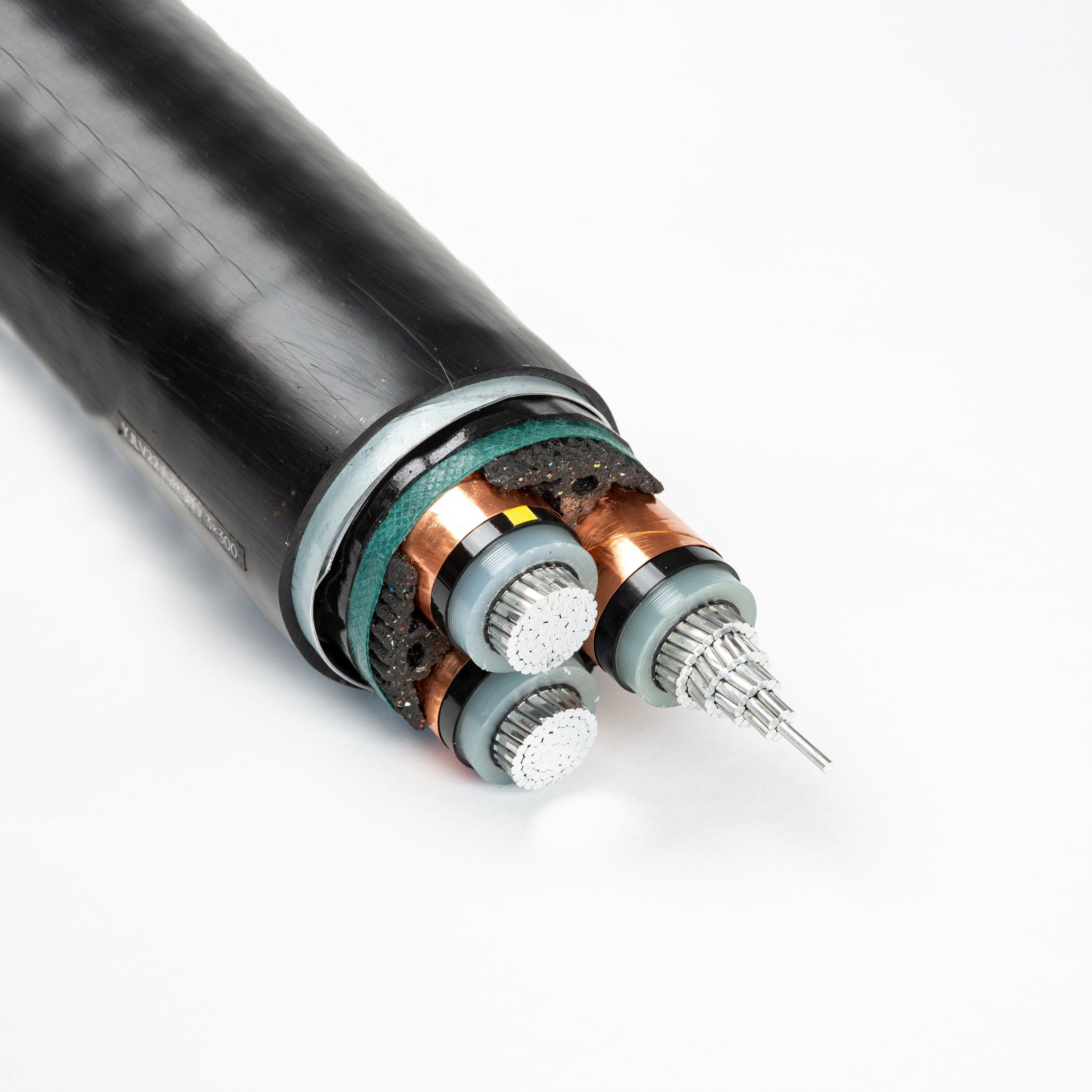 Cu/PVC/Sta/PVC 95mm 120mm 150mm 185mm 240mm 300mm 4 Core Copper Conductor Armoured Power Cable