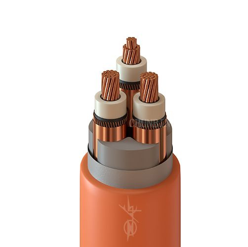 Suministro de fábrica de cable de potencia MV con conductor de cobre y pantalla de cobre blindada
