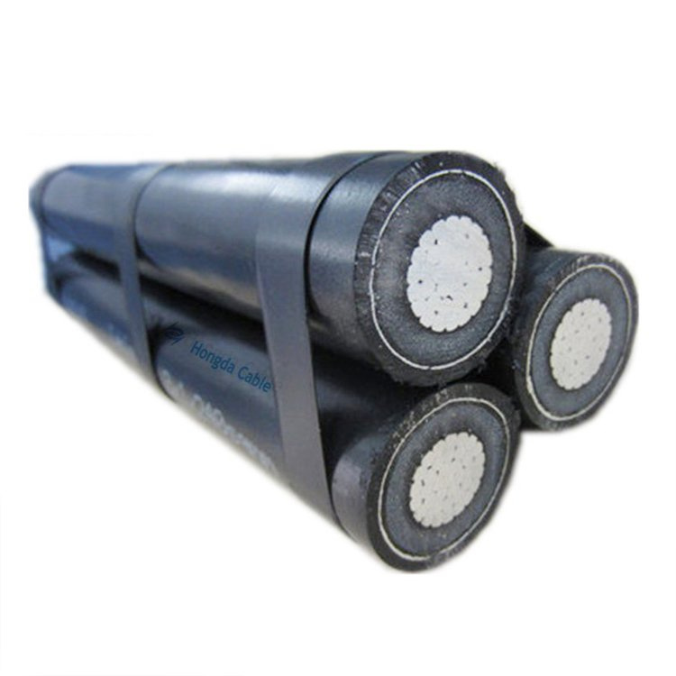 Cable ABC de Media Tensión Mv con Aislamiento XLPE de Aluminio 500mm2 11kv Cable ABC