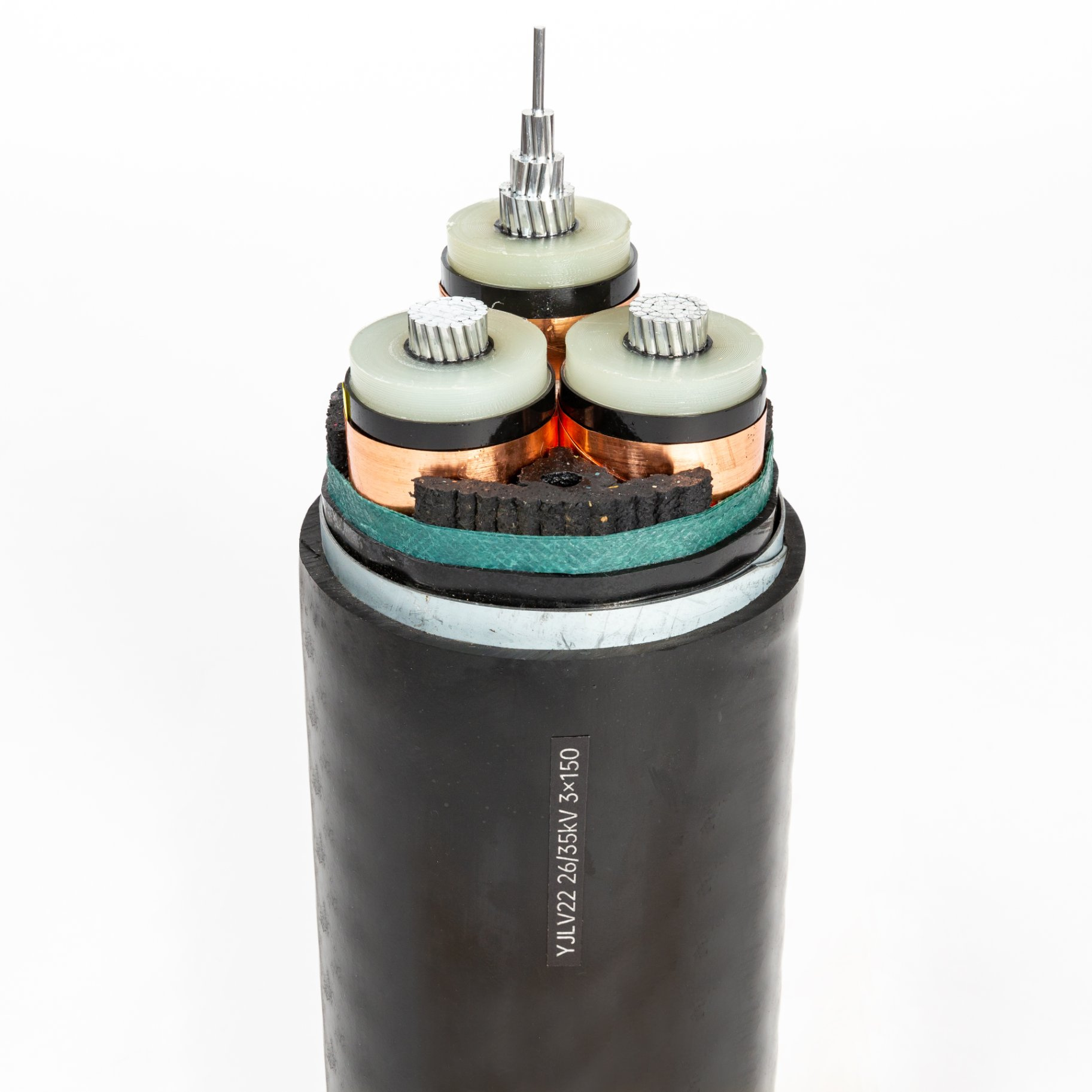 Medium Voltage Steel Tape Armored Electrical Cable 3 Phase Cu / XLPE / PVC Power Cable