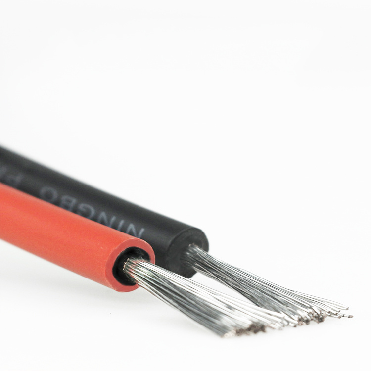 Cable PV 4mm 6mm 6mm2 10mm 10mm2 H1z2z2-K Precio de Cable Fotovoltaico de Potencia DC Xlpo
