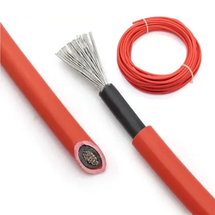 PVC Insulated Copper Wire Electric Wire PV Solar Cable 6mm 4mm Solar Cable for Solar Energy System