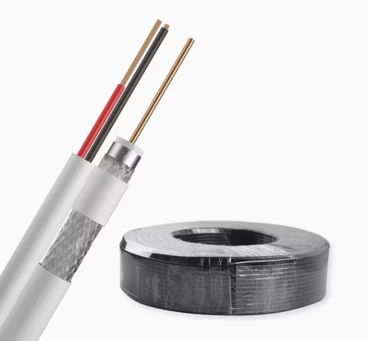 Rg59+DC/Rg59+Power/Rg59+2X0.5/Rg59+2X0.75 Cable coaxial compuesto