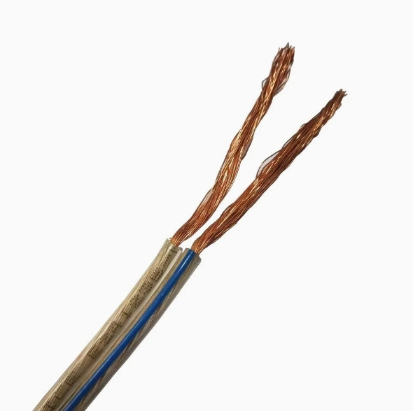 Two-Core Flat Copper Core Polyethylene Insulated Flexible Wire for Home House Installation