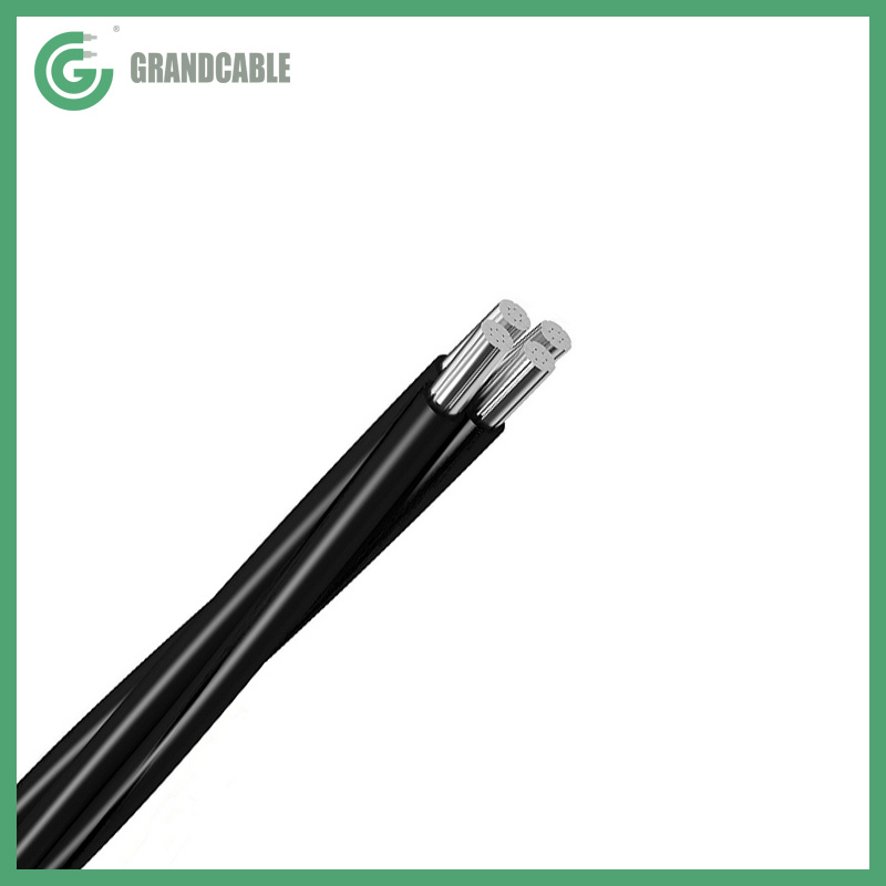 0.6/1kV 3X25+1X54,6mm2  Twisted Alu ABC Aerial Bundled Overhead Cable NF C 33-209