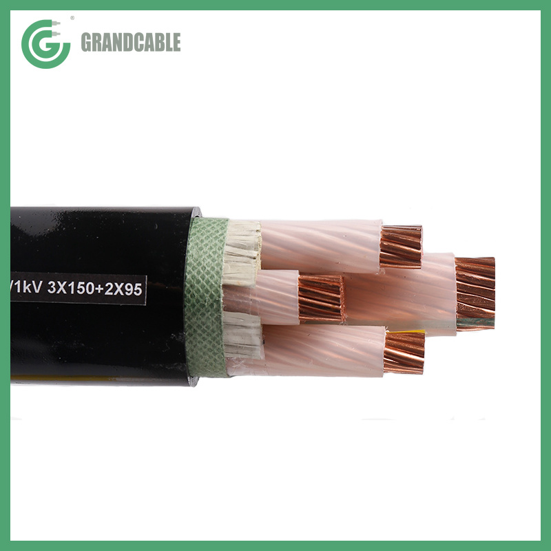 Chine 0.6/1kV Câble électrique souterrain en cuivre basse tension pour transformateur fabrication et fournisseur