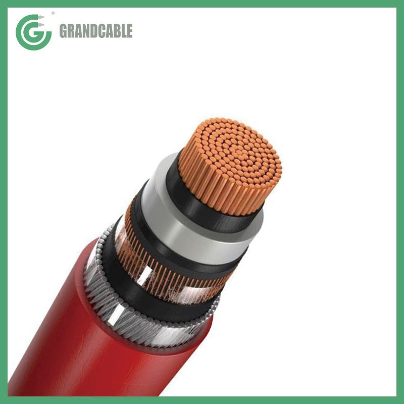 Chine 11kV Sous-station Monocore 1CX300mm2 Câble de puissance en cuivre armé AWA XLPE fabrication et fournisseur