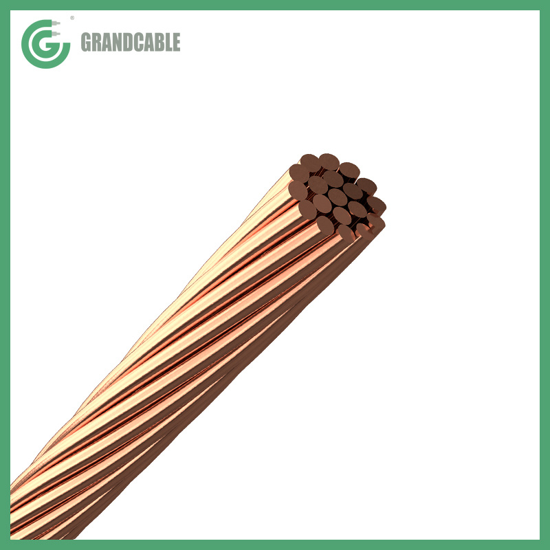 185 mm2 Bare Soft Copper Grounding Conductor Stranded