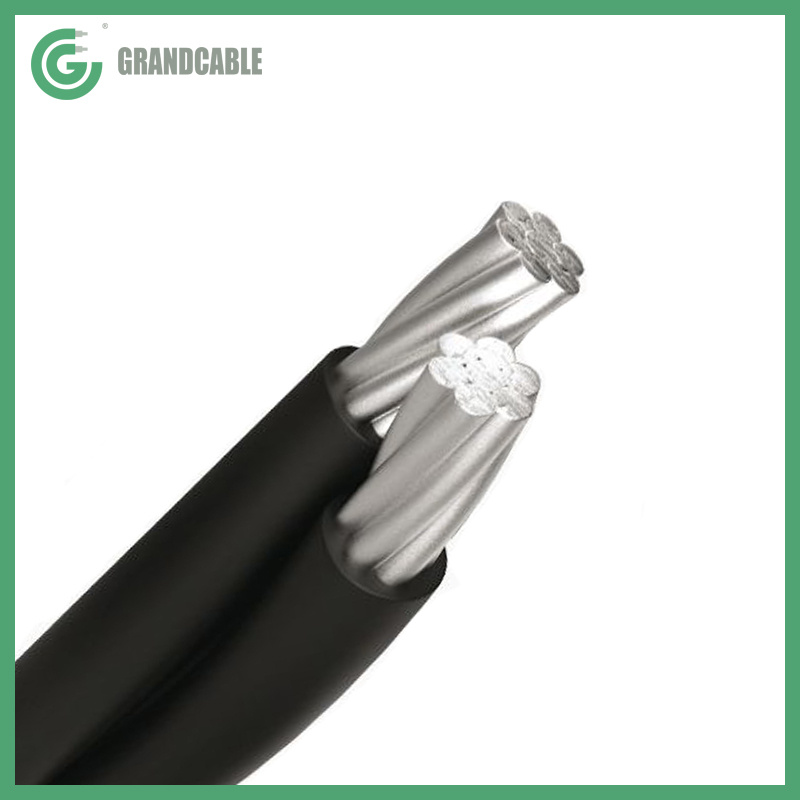 2x16mm2 NFA2X 0.6/1kV XLPE Insulatied Overhead Line ABC Cables DIN VDE 0276-626