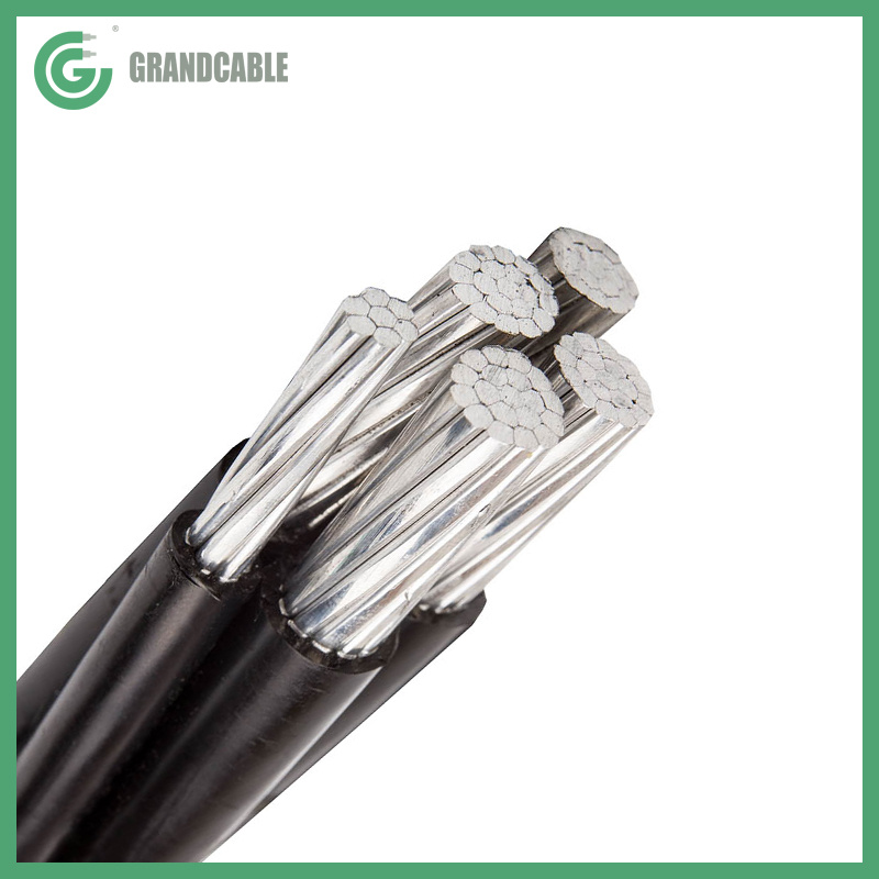 4x95+2x25mm2 NFA2X 0.6/1kV Câble aérien ABC isolé en XLPE DIN VDE 0276-626
