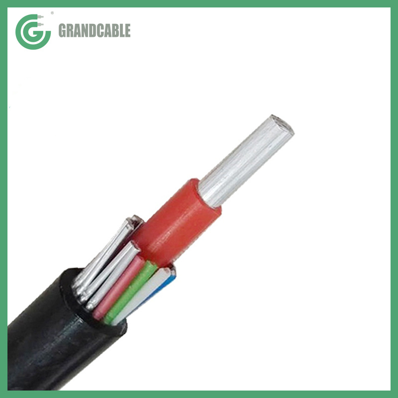 Chine Câble en aluminium solide XLPE concentrique 16mm2 avec 33kV ligne de distribution fabrication et fournisseur