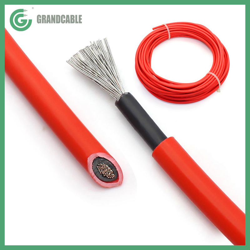 Chine Câble solaire DC personnalisé H1Z2Z2-K 1X35 mm2 1.5kv 1.8kv avec certification TUV fabrication et fournisseur
