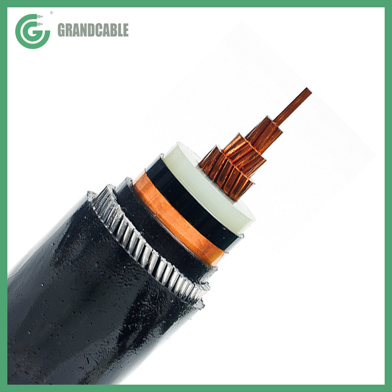 Câble électrique XLPE 33kV PILC monophasé 1X240mm2 blindé IEC 60502-2
