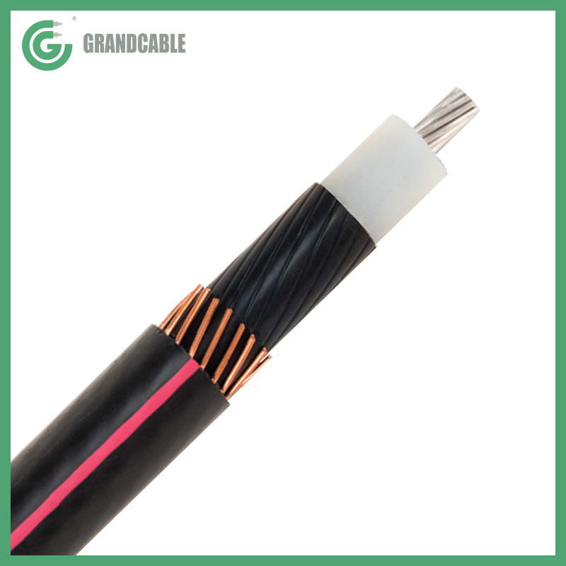 MV-90 UD Cable 35kV Aluminum 1000MCM 3 Single Conductors Paralleled Cross-linked Polyethylene Insulated Linear Low Density Polyethylene (LLDPE) Jacketed