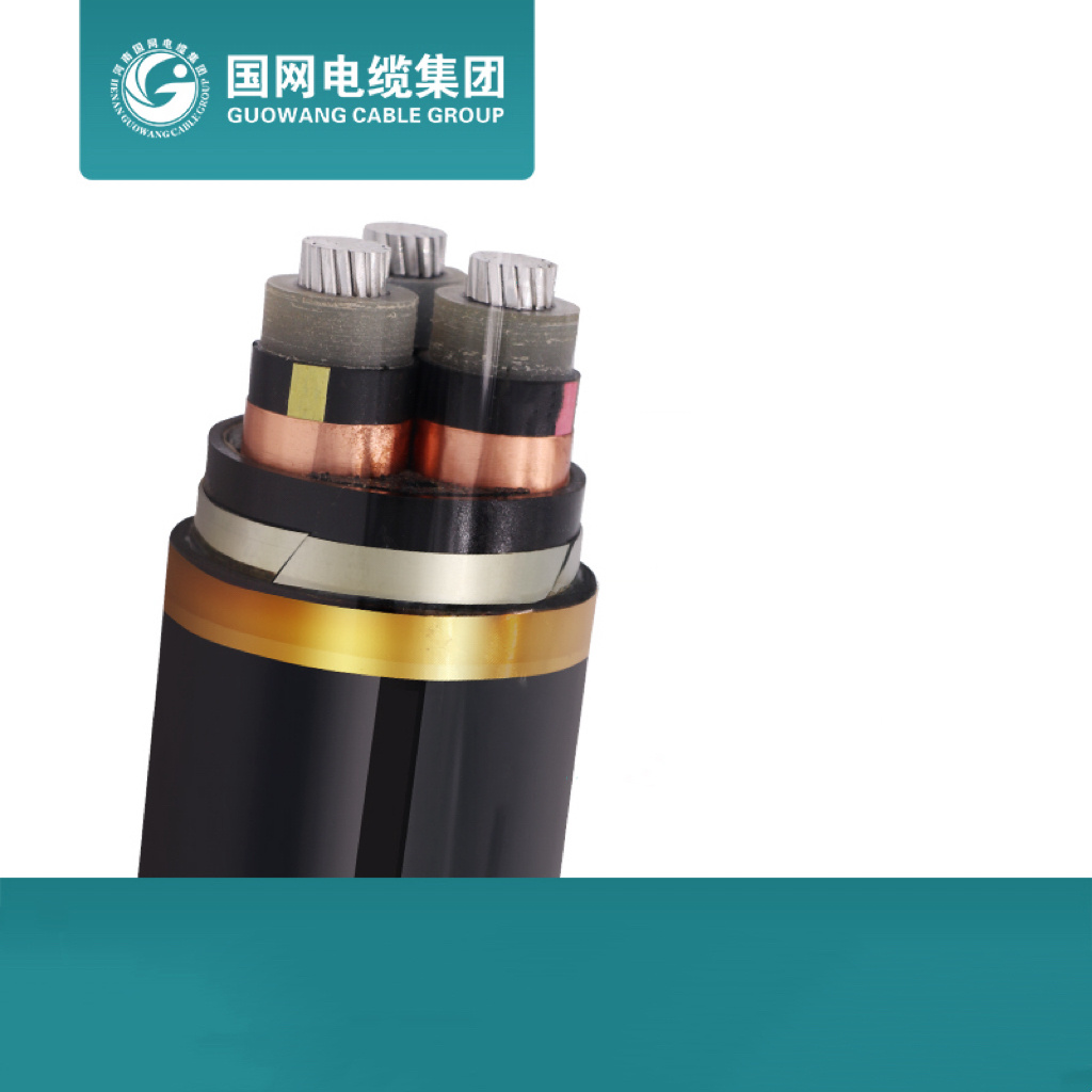 Chine 0.6/1kv 3 Câble d′alimentation résistant au feu et retardateur de flamme LSZH avec conducteur en aluminium, isolé en XLPE, armé de bande d′acier et gainé de PVC fabrication et fournisseur