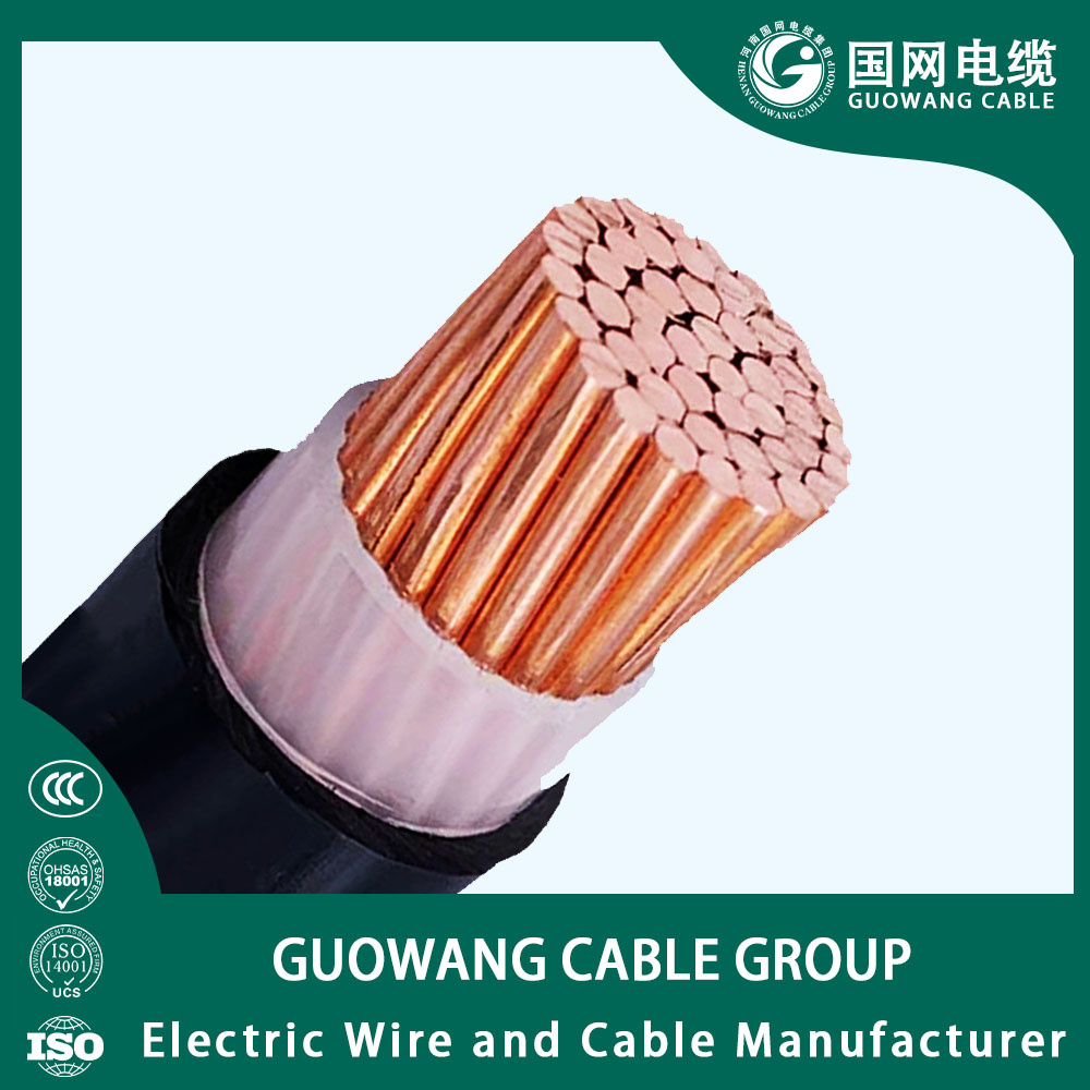 0.6/1kv Low Voltage Single Core Copper Conductor PVC Insulation PVC Sheath Flame Retardant Power Cable