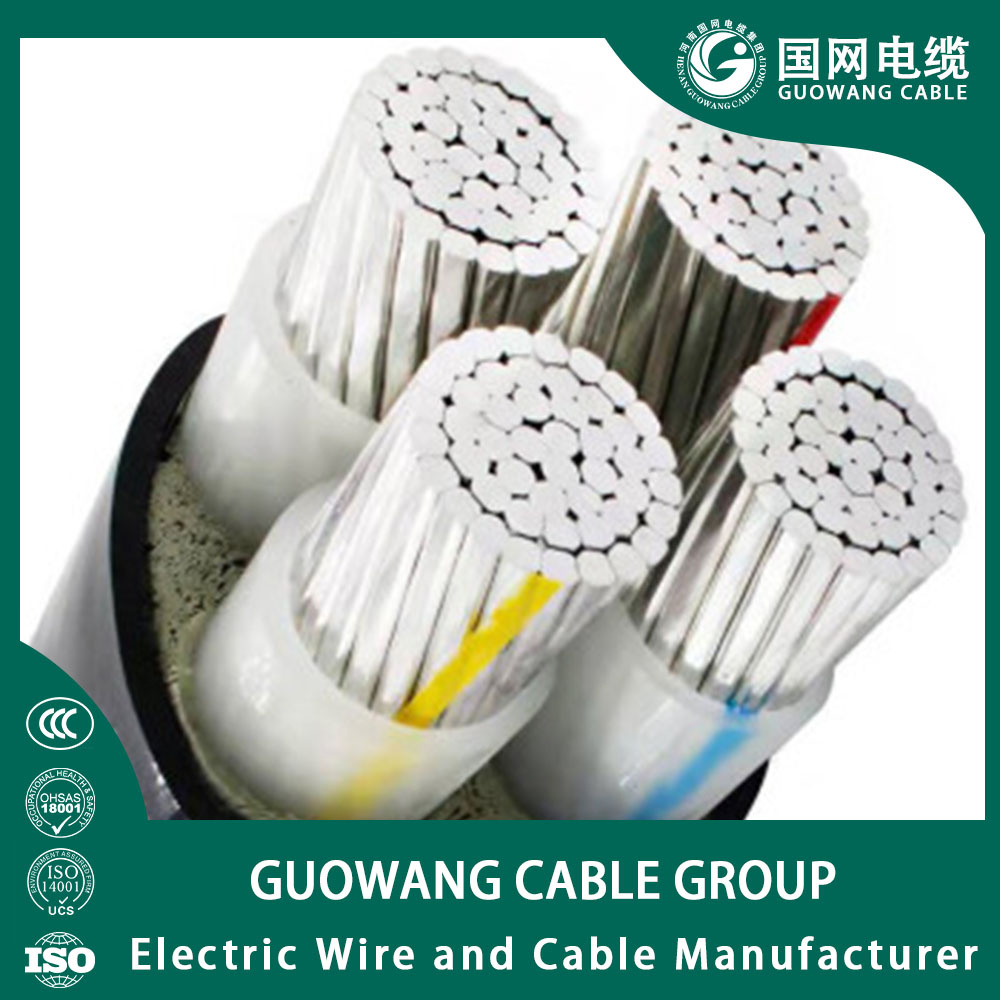 0.6/1kv Câble d′alimentation à conducteur en aluminium multicœur avec isolation en PVC et gaine en PVC