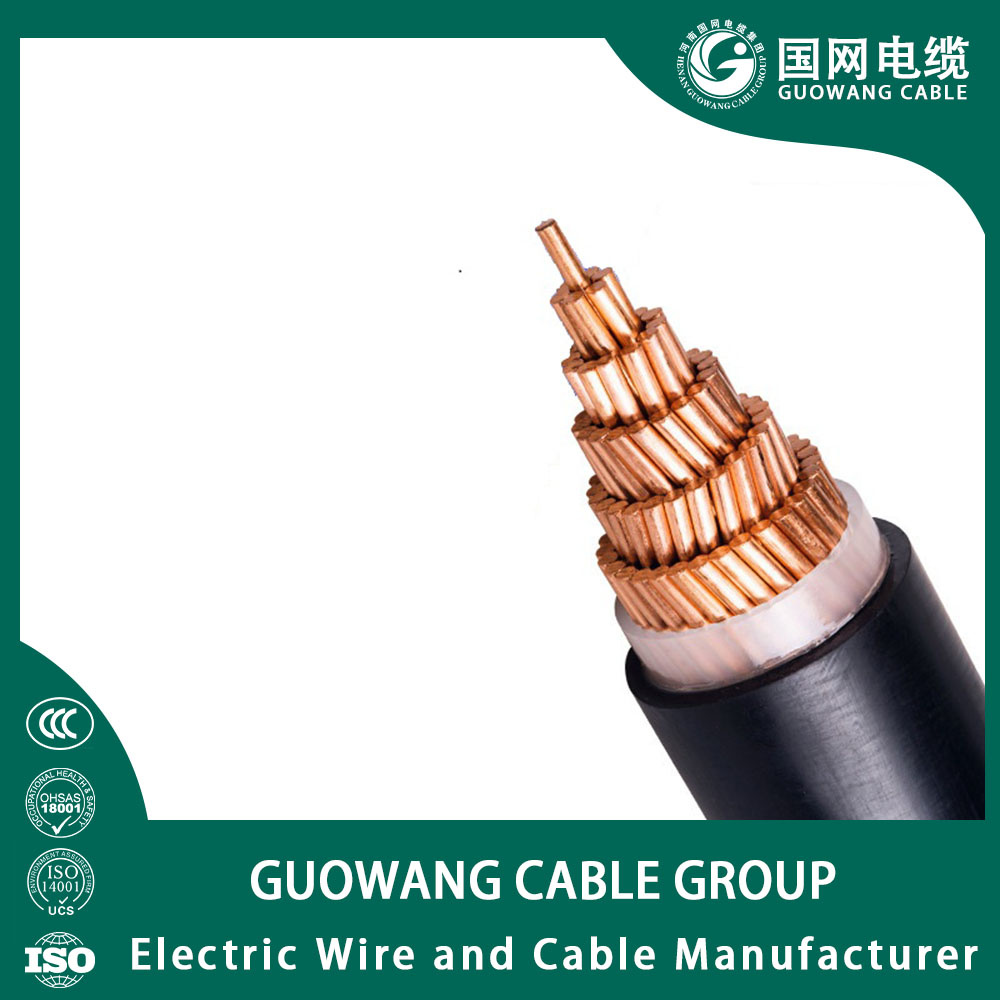 0.6/1kv Câble d′alimentation à conducteur en cuivre monoconducteur avec isolation XLPE et gaine en PE