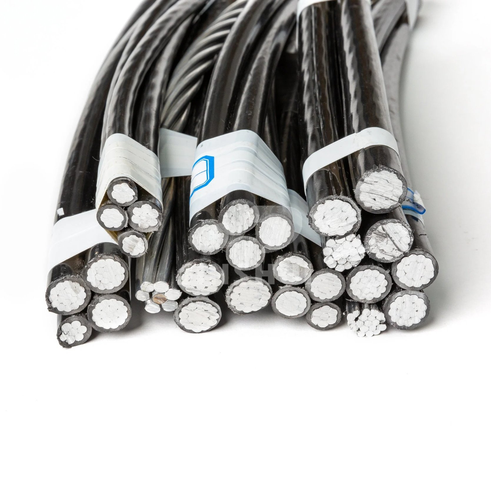 10kv ABC Galvanised Steel Stranded Wire Aerial Bundled Cable Overhead Aluminum Power Transmission Lines