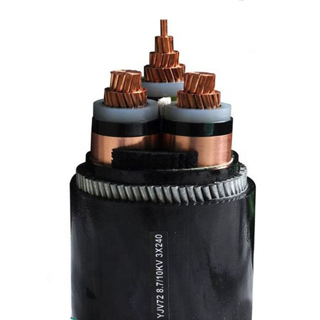 12/20kv Câble électrique de puissance en cuivre XLPE armé de fil d′acier