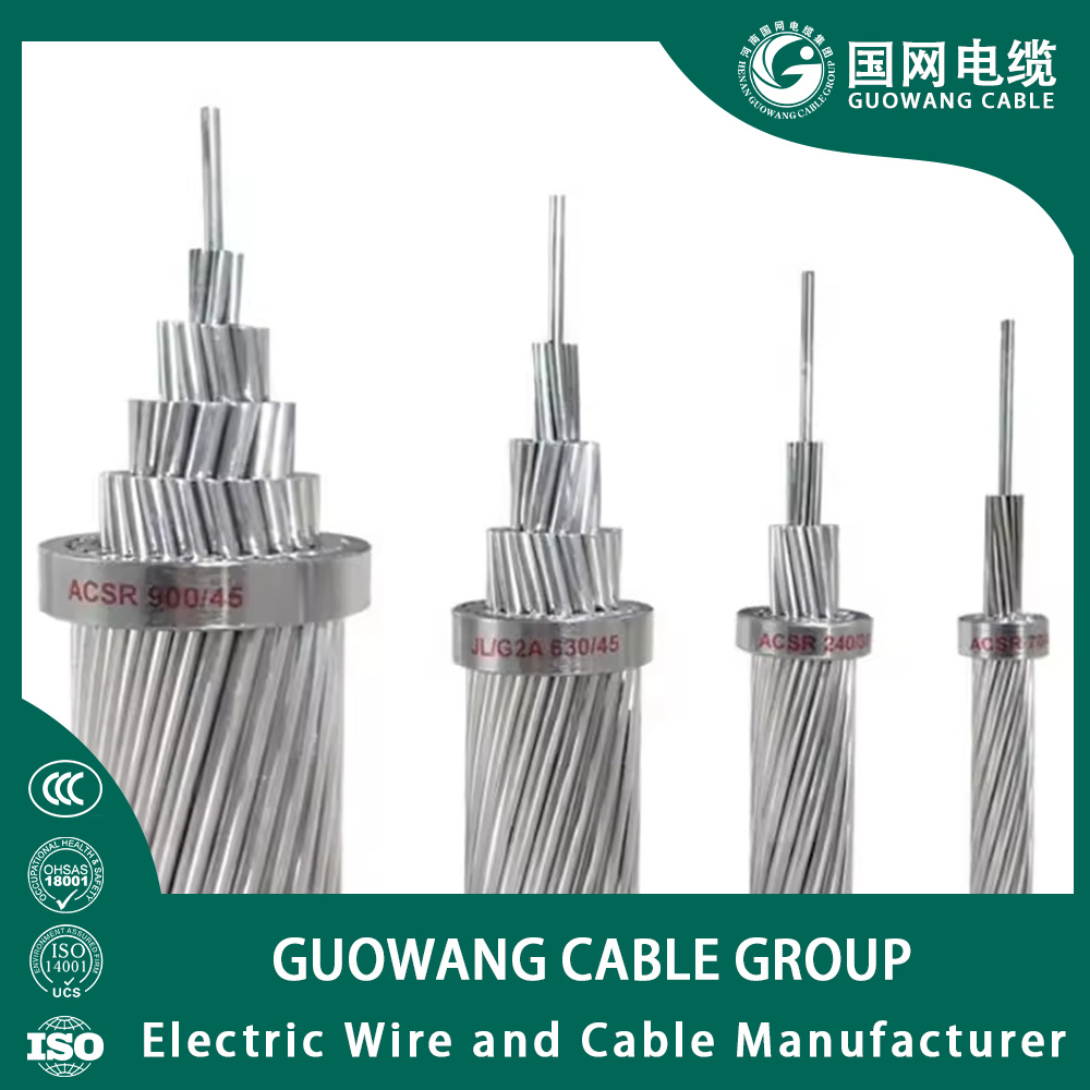 ACSR AAAC AAC Conductor Electric ASTM B232 Bare Aluminum Conductor Steel Reinforced Overhead Transmission