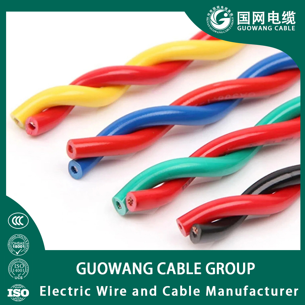 Factory Price High Quality Flexible Cable Copper Core Electrical Wire Zr-Rvs 2X1.0 Twisted Pair Data Transmission Wire