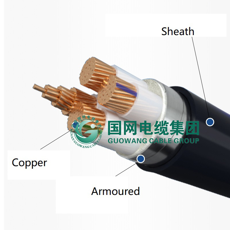 Factory Price LV Power Cable 3 Phase XLPE PVC Insulated Armoured 4 Core Electric Cable for Power