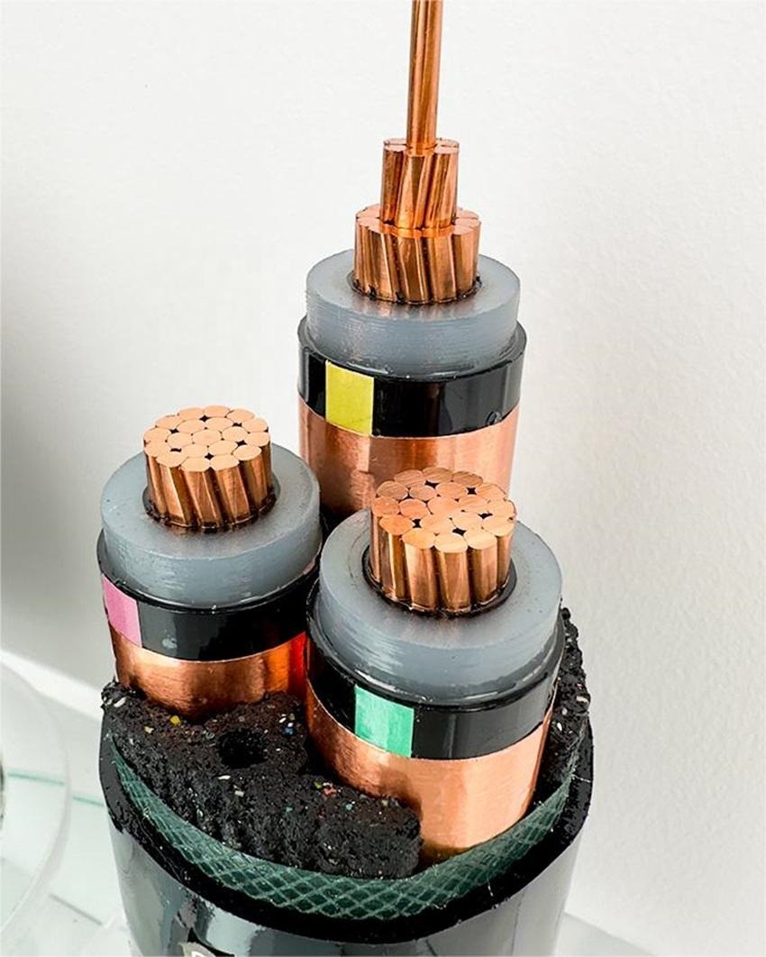 Factory Price Manufacturers 35kv 3 Core Electric Wire XLPE Sheath Insulated Medium Voltage Power Cable