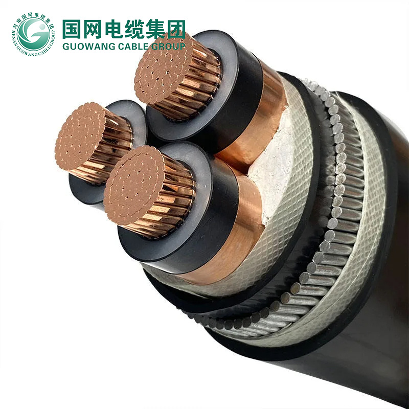 Precio de Fábrica Yjv32 Cu/XLPE/PVC/Swa/PVC 50mm 25mm 35mm Cable Eléctrico 35kv Precio XLPE Cable de Potencia de Alta Tensión
