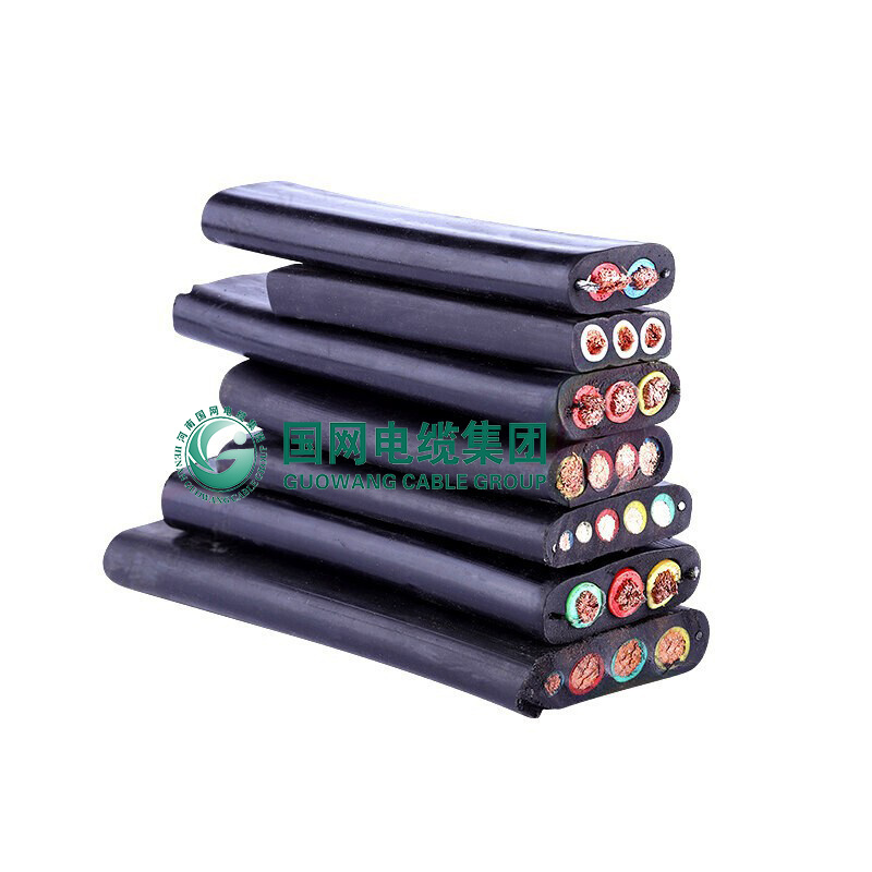 Flat Copper Rubber Wire H05rnh2-F Multi Core Stranded Silicone Insulated Nitrile PVC Composite Sheathed Flat Flexible Cable