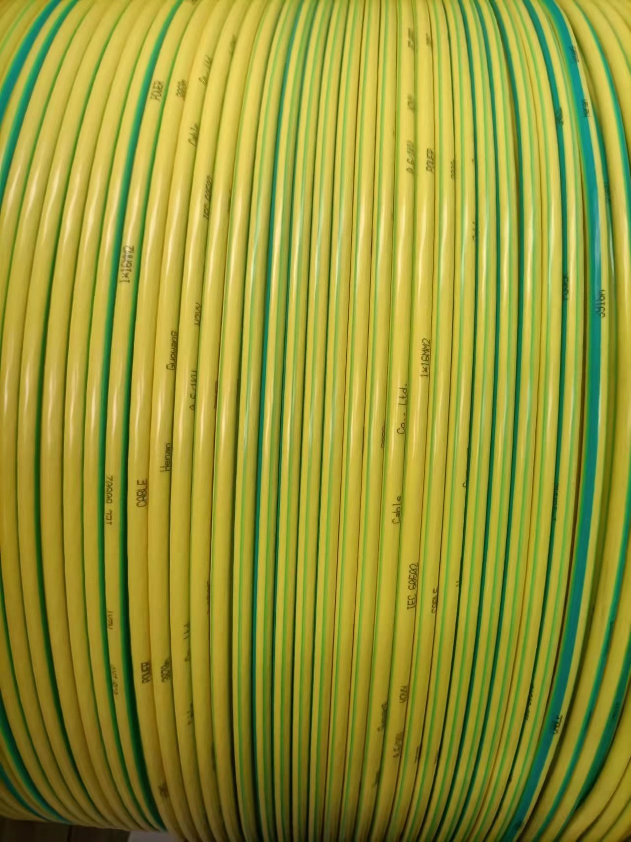 Good Price ISO9001 Approved 70mm2 95mm2 Single Core Yellow and Green Cable Y& G