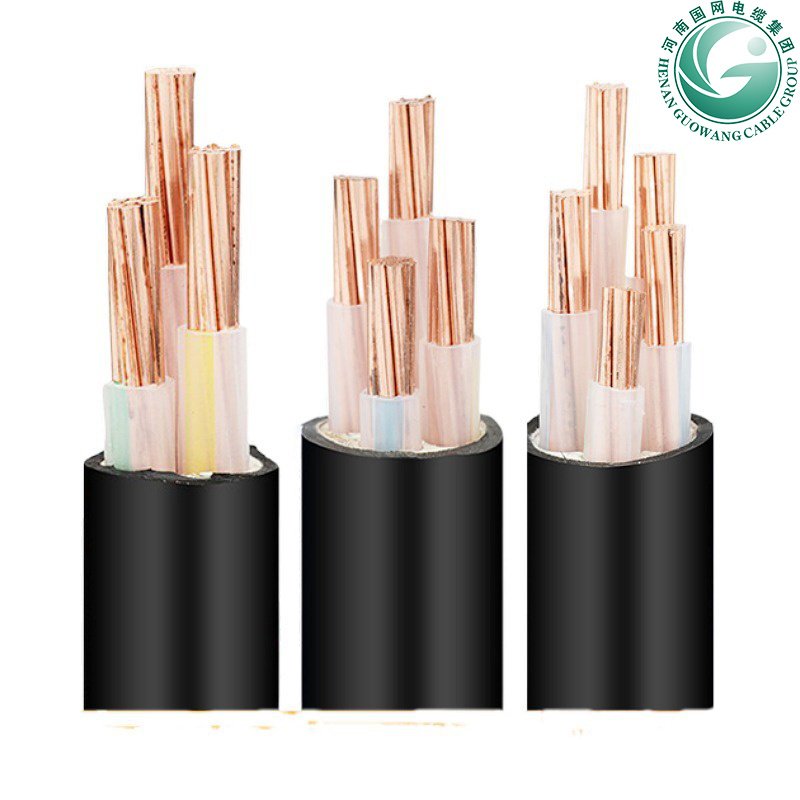 Usine Guowang Vente en gros 0.6/1kv N2xcy N2xy N2X2y 120mm 150mm 185mm 240mm 1-5 Câble électrique souterrain en cuivre armé XLPE PVC Swa Sta