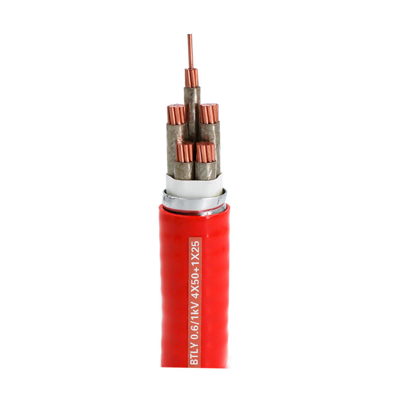 Guowang Mineral Insulated Fireproof Cable Bttz/Bttrz/Ng-a Btly XLPE Power Cable Flexible Fireproof Cable and Copper Sheath Embossing Mineral Electrica Cable