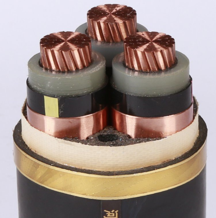 Hennan Guowang Three Core Mv Copper Conductor XLPE Insulation PVC Sheath Fabricado En China Power Cable