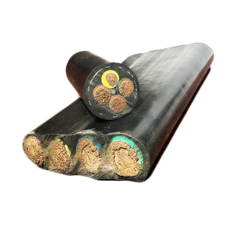 Korea Low Voltage 0.6/1kv Pnct Cable Pure Flexible Copper Core Rubber Cable 240sqmm