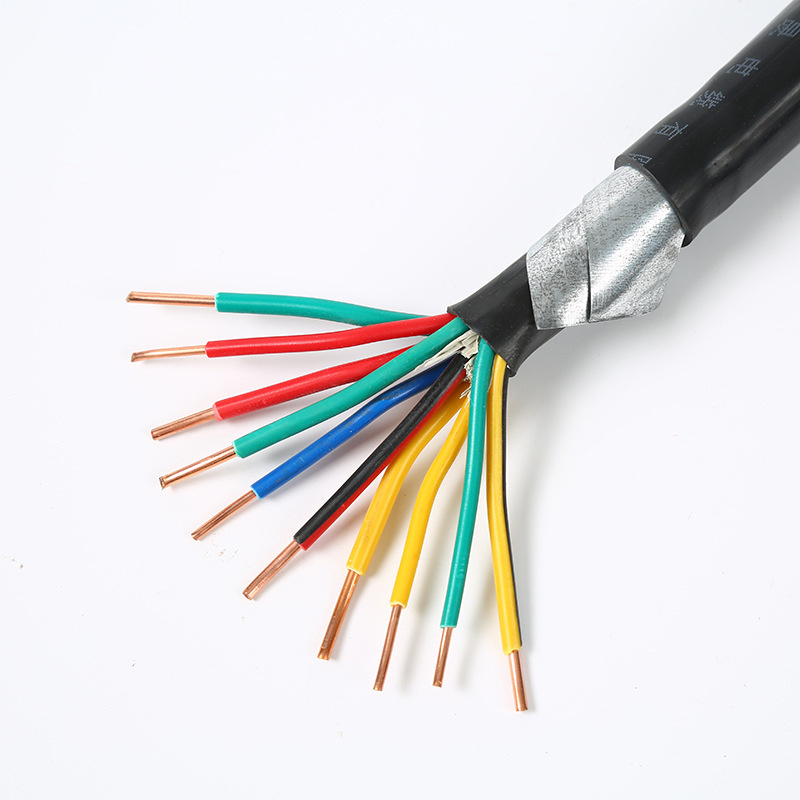 LSZH Armored Multicore 2/60cores Nh-Kvv22 Fire-Resistant Copper Conductor PVC Insulated Sta Steel Tape Armored PVC Sheathed Control Cable