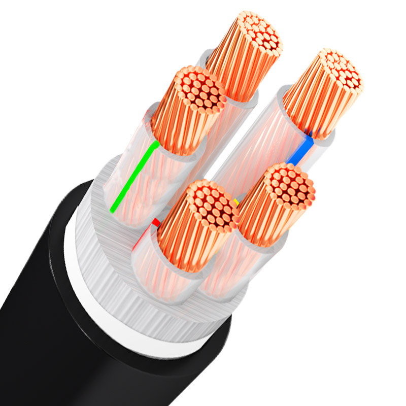 LSZH XLPE Insulated Copper Conductor PVC Sheath Flame Retardant Fire Resistant Electric Power Cable