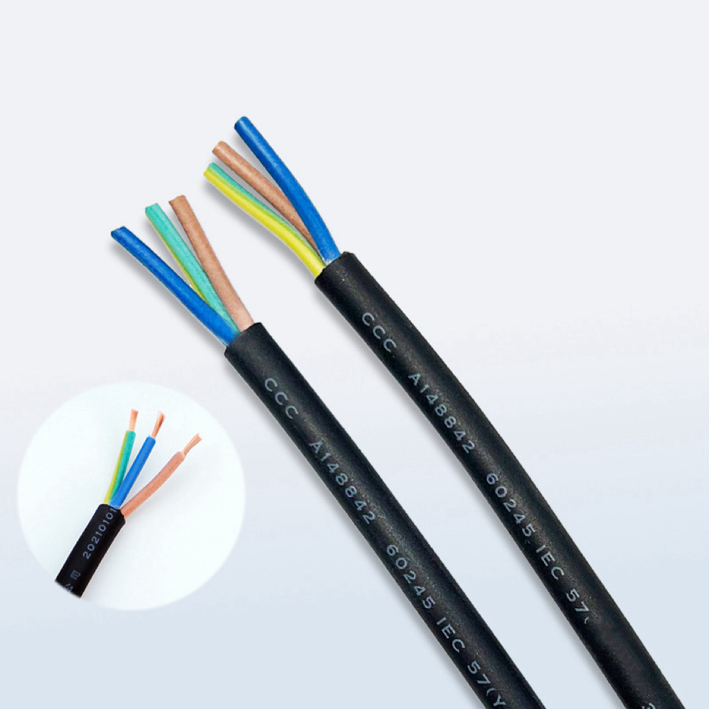 LV 450/750V H07bn4-F Flexible Stranded Copper Conductor EPDM Insulation CPE Sheath Rubber Cable