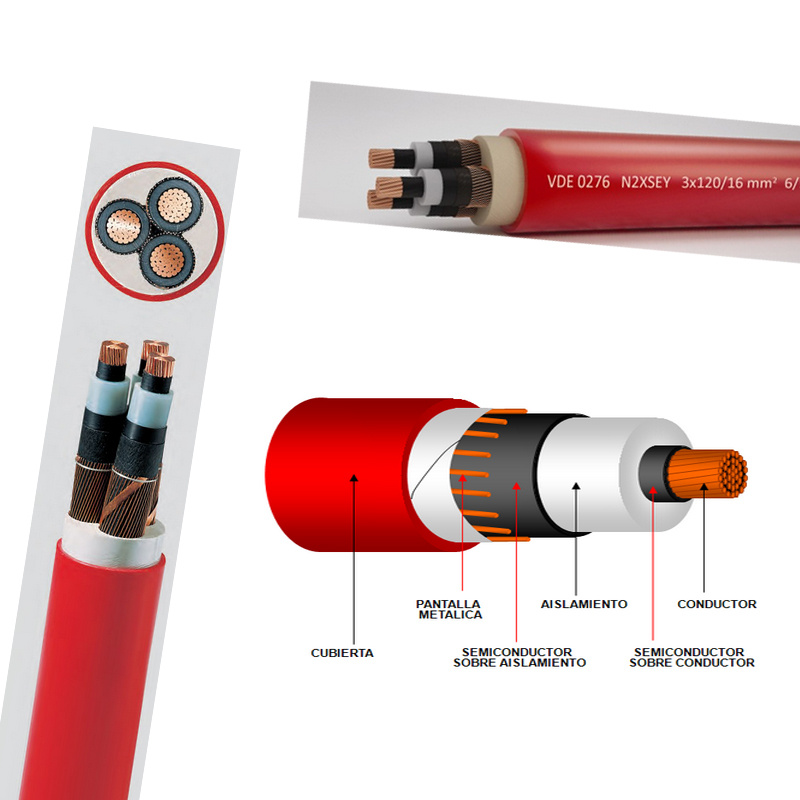 Cabo de Potência de Cobre XLPE/PVC/PE Swa Sta de Baixa e Média Tensão AC