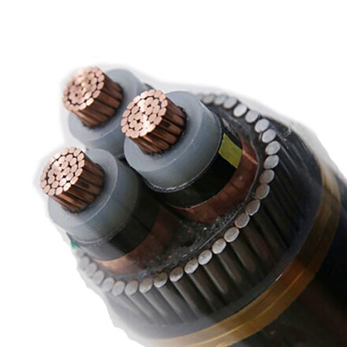 Câble électrique en cuivre XLPE Swa PVC à moyenne tension 33kv 300mm2 1 ou 3