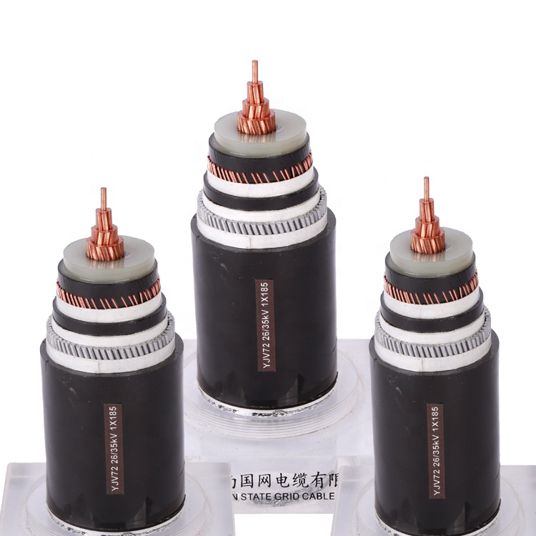 Medium Voltage Cable XLPE Insulated PVC Jacket Power Cable Yjv Electric Wire Price 3X25mm2