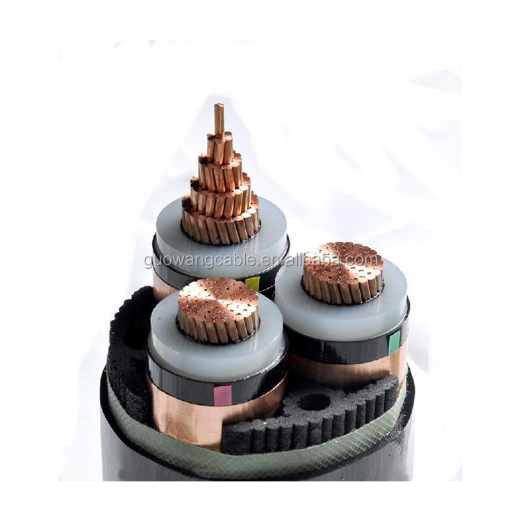 Mv 15kv Stranded Copper Conductor Underground Cable Armored Cable XLPE Cable Prices 240mm 300mm